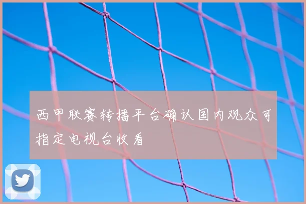 西甲联赛转播平台确认国内观众可指定电视台收看